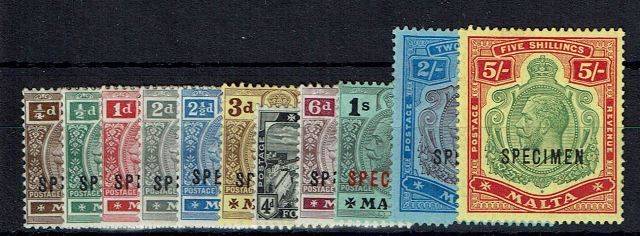 Image of Malta SG 69S/88S MM British Commonwealth Stamp